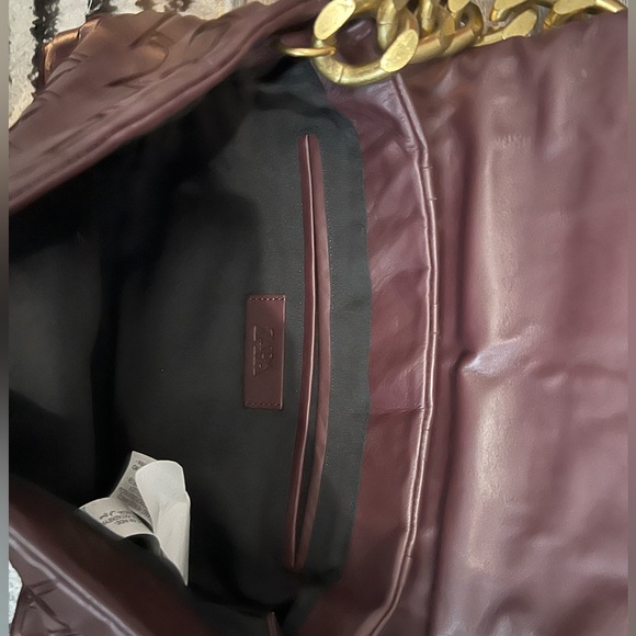 ZARA Woven shoulder - Wine color - Picture 8 of 9